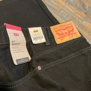 Men’s Jeans 517 Bootcut Levis NWT 36 x 32 Black